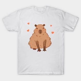 Cute capybara art T-Shirt